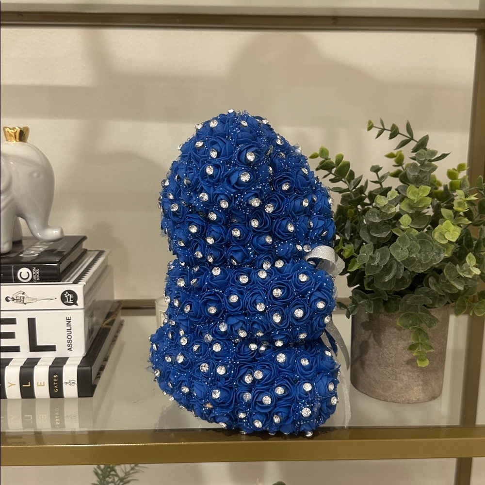 Handmade Bear with Roses and Rhinestones - Picture 9 of 11